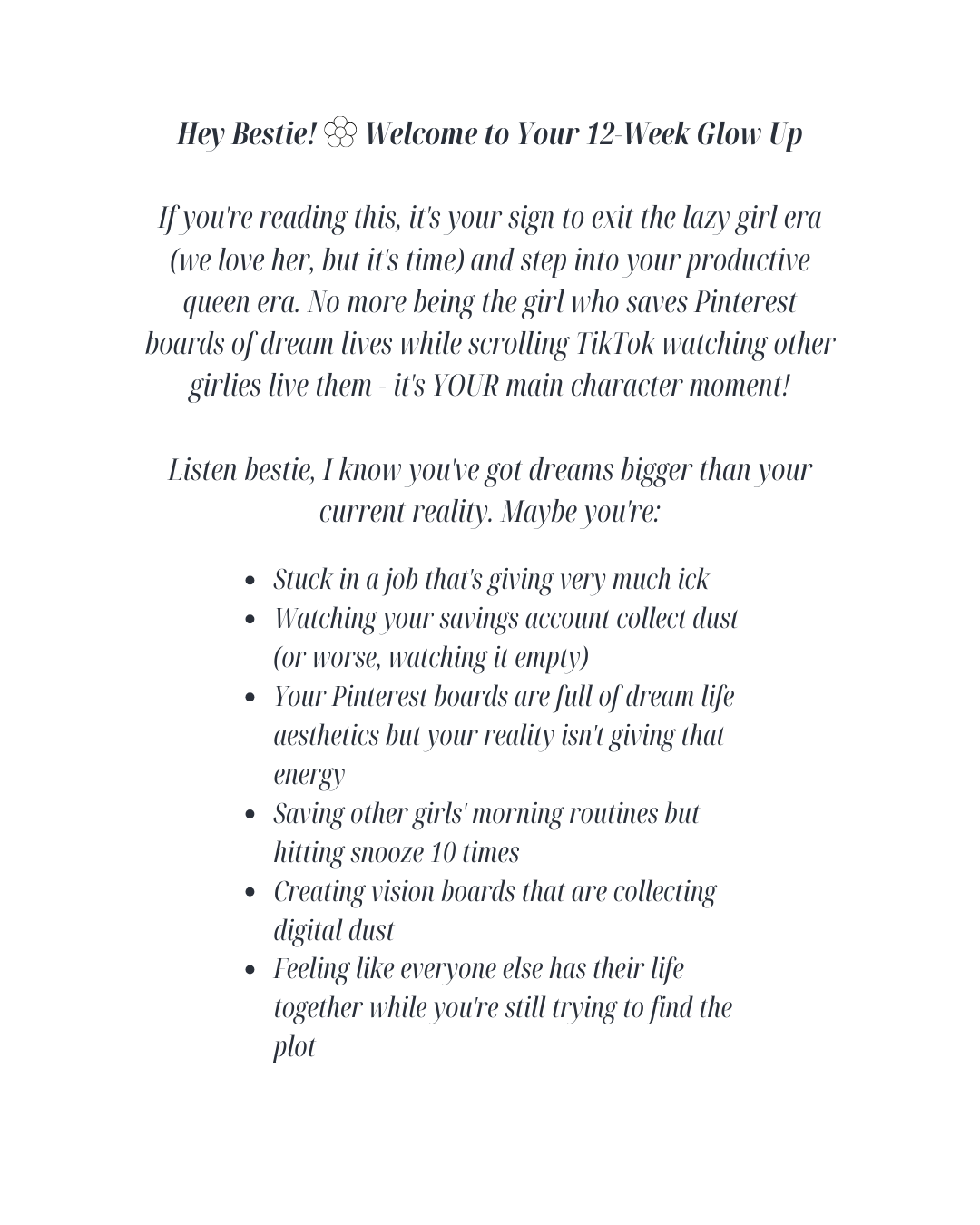 Accountability Bestie 12 Week Guided Planner